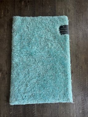 Nanette Lepore Aqua Teal Shag Accent Rug